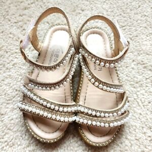 Fancy girls pear sandals size US12